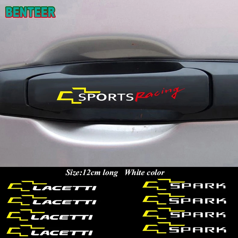 4 шт. наклейки на дверные ручки автомобиля для Chevrolet Cruze Captiva Lacetti spark Aveo Orlando Epica