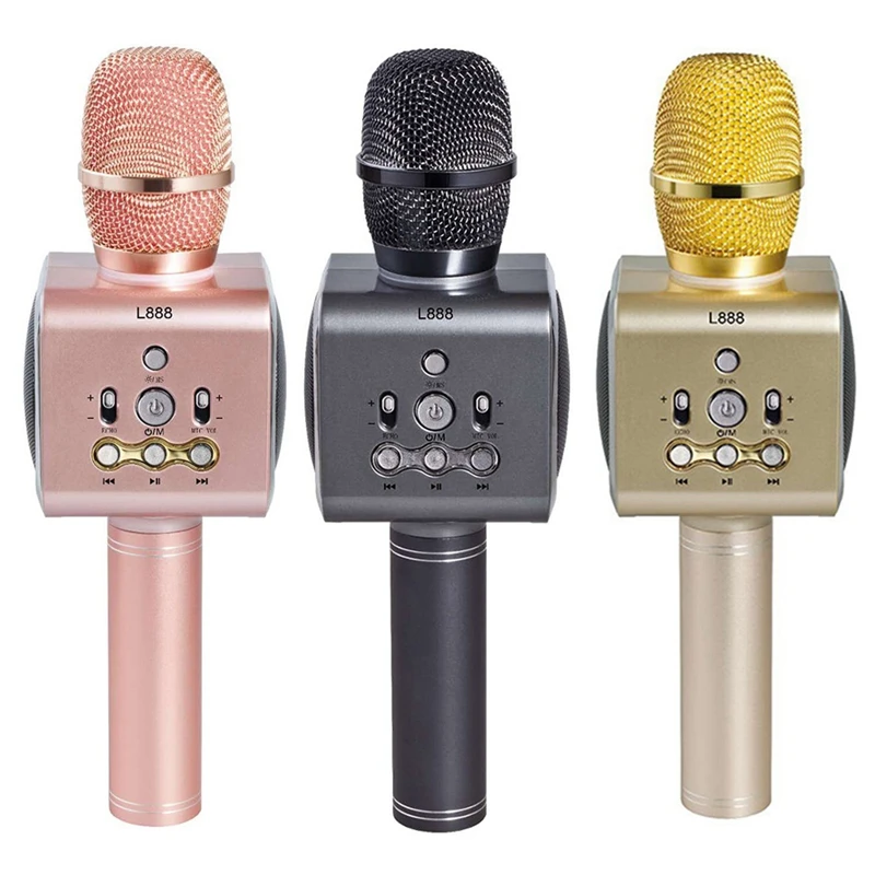 

Wireless Bluetooth Handheld Microphone Portable Wireless Condenser Mic for Karaoke Smartphone IOS Android