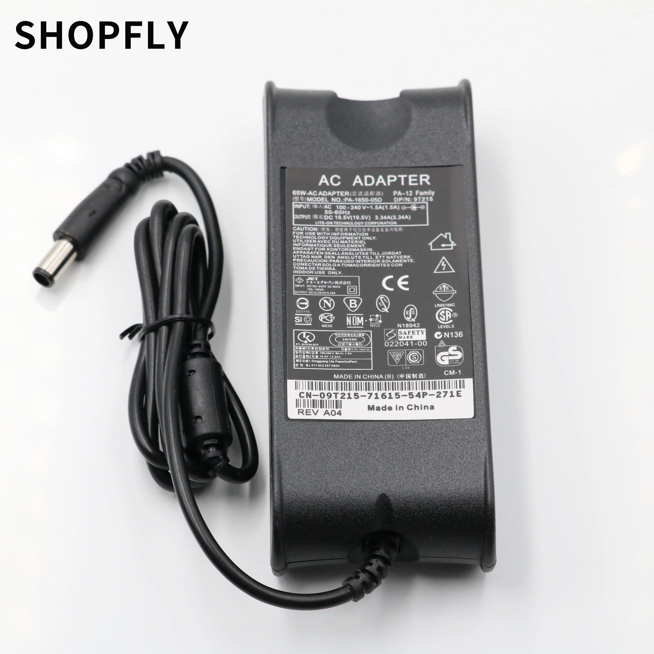 65 Вт AC для Dell Latitude 19 5 V 3.34A Ac адаптер E7250 E6430 E6500 зарядное устройство источник