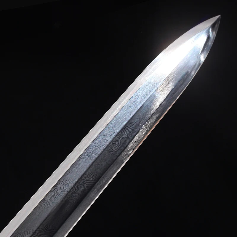 

Handmade Traditional Chinese Han Dynasty Sword Hand Folded Steel Damacus Full Tang Blade Sharpness Home Decor