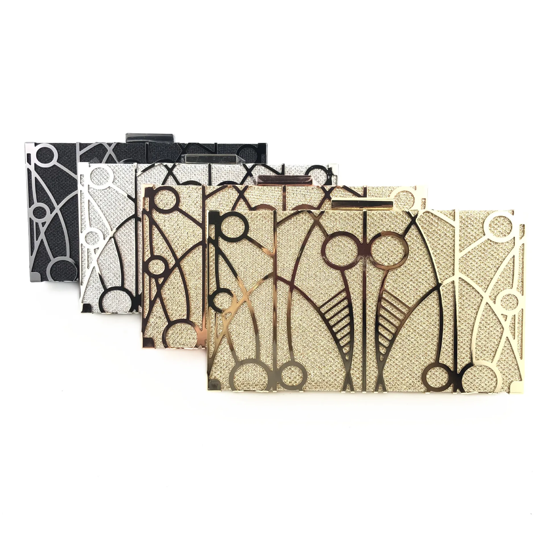 Металлический трендовый клатч женские элегантные сумки на плечо твердая