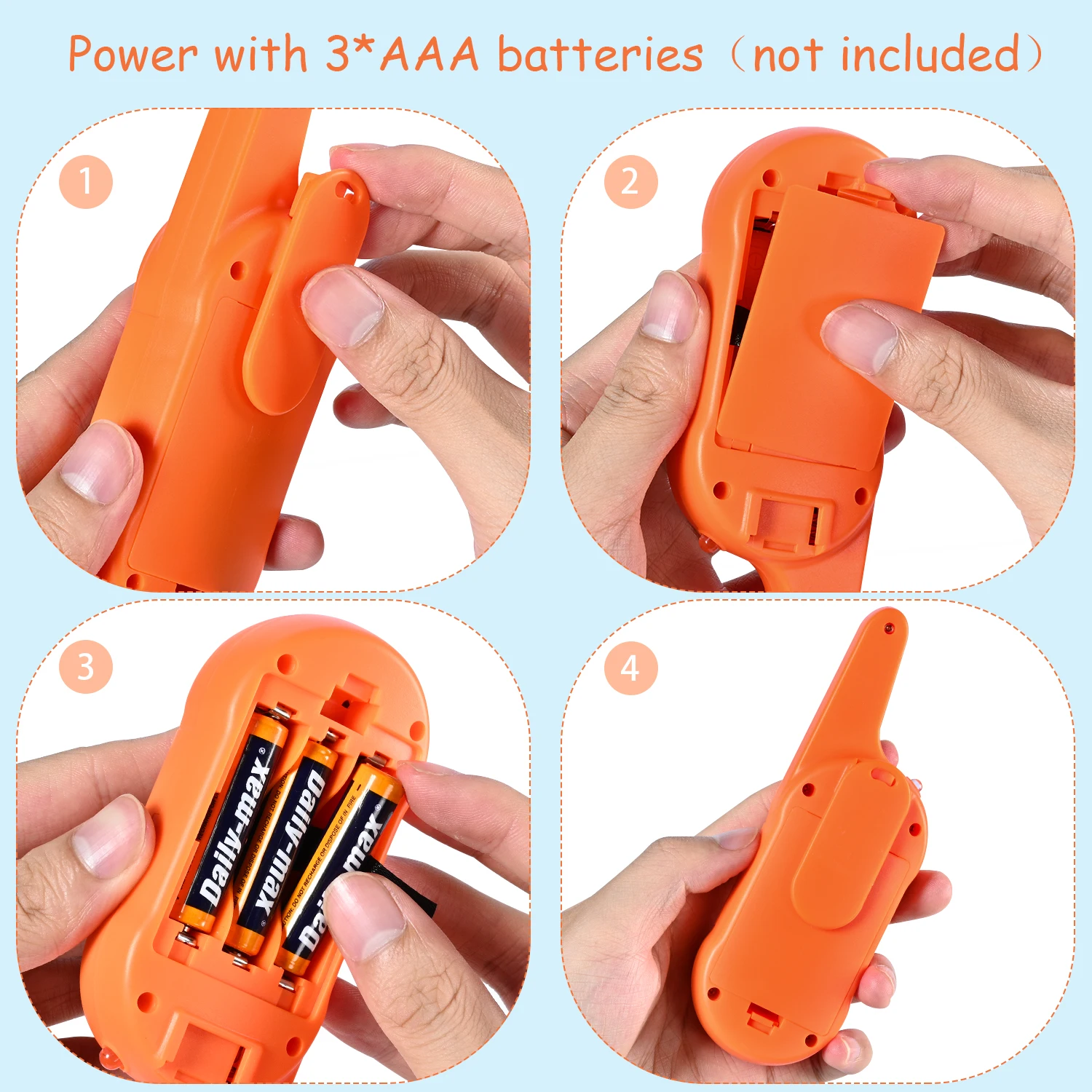 2PCS Children's remote control smart wireless walkie talkie USB rechargeable children's toy wireless mini smart walkie talkie