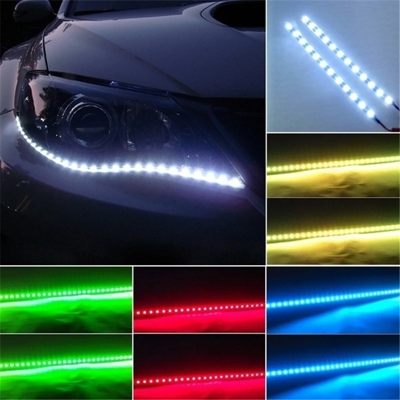 

2 шт 30 см 15 Светодиодный светильник 30 см 3528 SMD Светодиодная ленсветильник водонепроницаемый автомобильный Декор