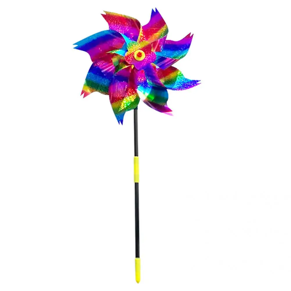 

Portable 5Pcs Fashion Keep Birds Away Spinners Garden Decor PET Windmill Easy to Assemble for Farm