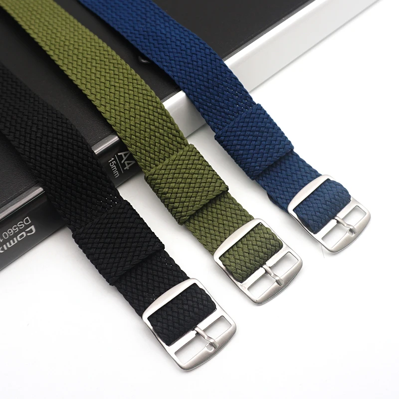 Нейлоновый ремешок с пряжкой в елочку новый дизайн для часов 20 мм 22 Nato и Perlon