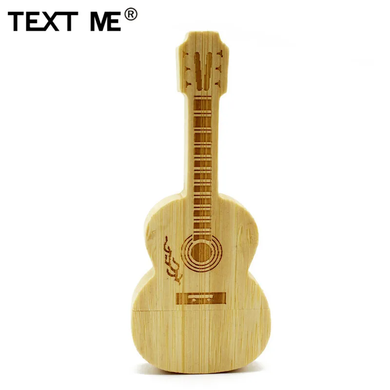 TEXT ME Клен деревянная бамбуковая гитара модель USB 2 0 Usb Флешка 64 ГБ флеш-накопитель 4