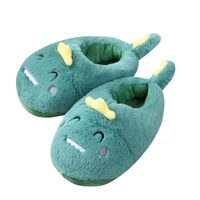 dinosaur wood floor lovers shoes thick soft bottom shoes sweet indoor slippers special offer custom warm winter home slippers