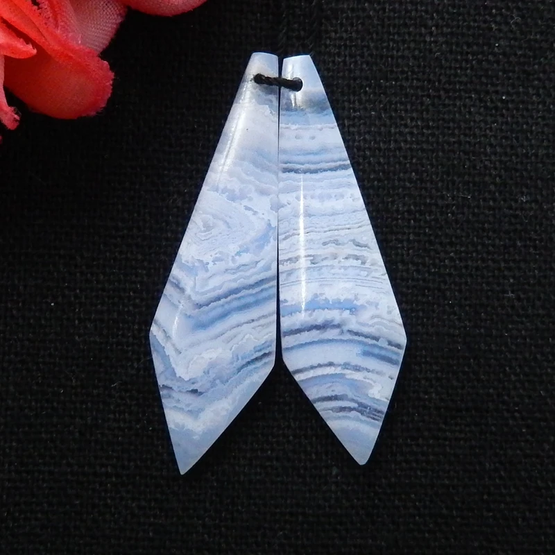 Женские серьги подвески с полудрагоценными камнями размер 25x7x4 мм 3 5 г|Ювелирная