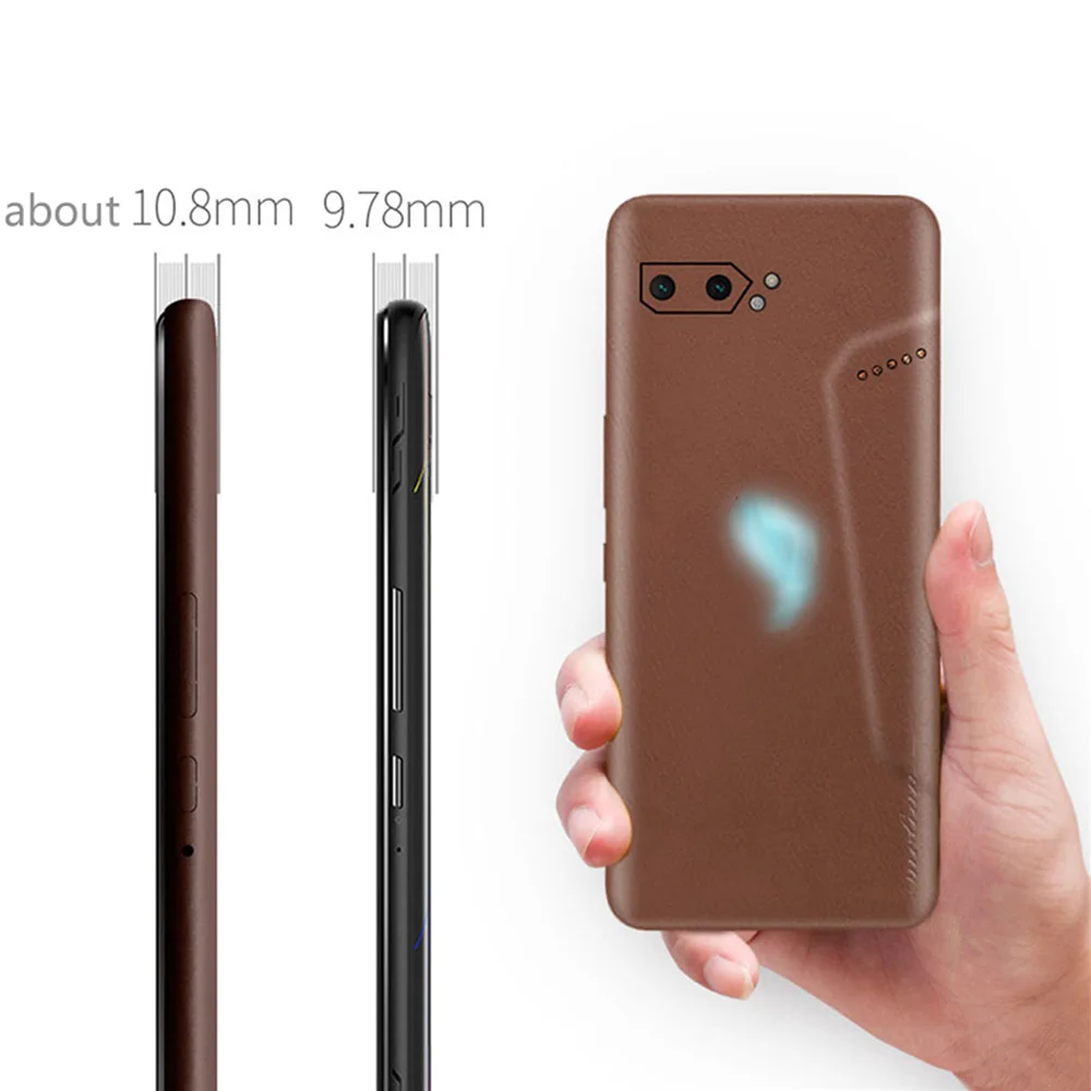Кожаный корпус оболочка защитный чехол для ASUS ROG Phone II 2/ZS660KL защитная пленка