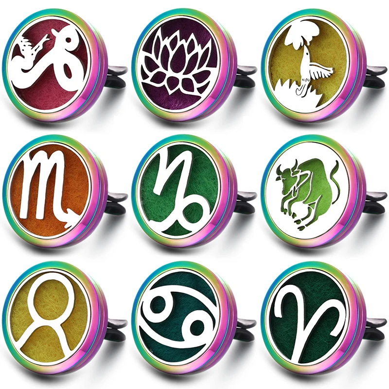 2019 Новые Красочные Ароматические украшения из нержавеющей стали автомобильный