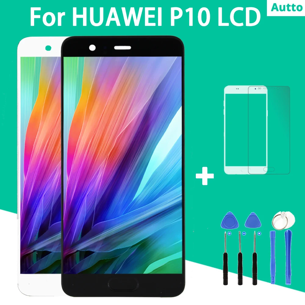 ЖК дисплей для Huawei P10 с сенсорным экраном и дигитайзером в сборе экран без битых