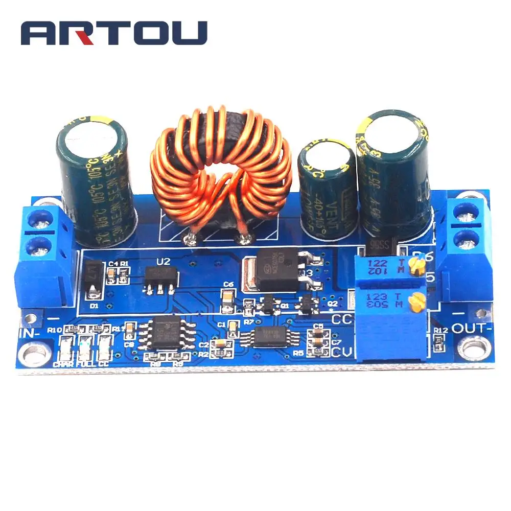 Модуль платы повышения мощности Auto Buck Boost настраиваемый блок питания на выходе
