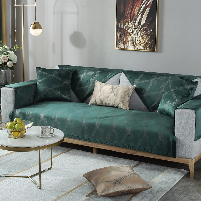 

Чехол для дивана с тиснением, мягкий плюшевый нескользящий чехол для дивана, всесезонный универсальный чехол