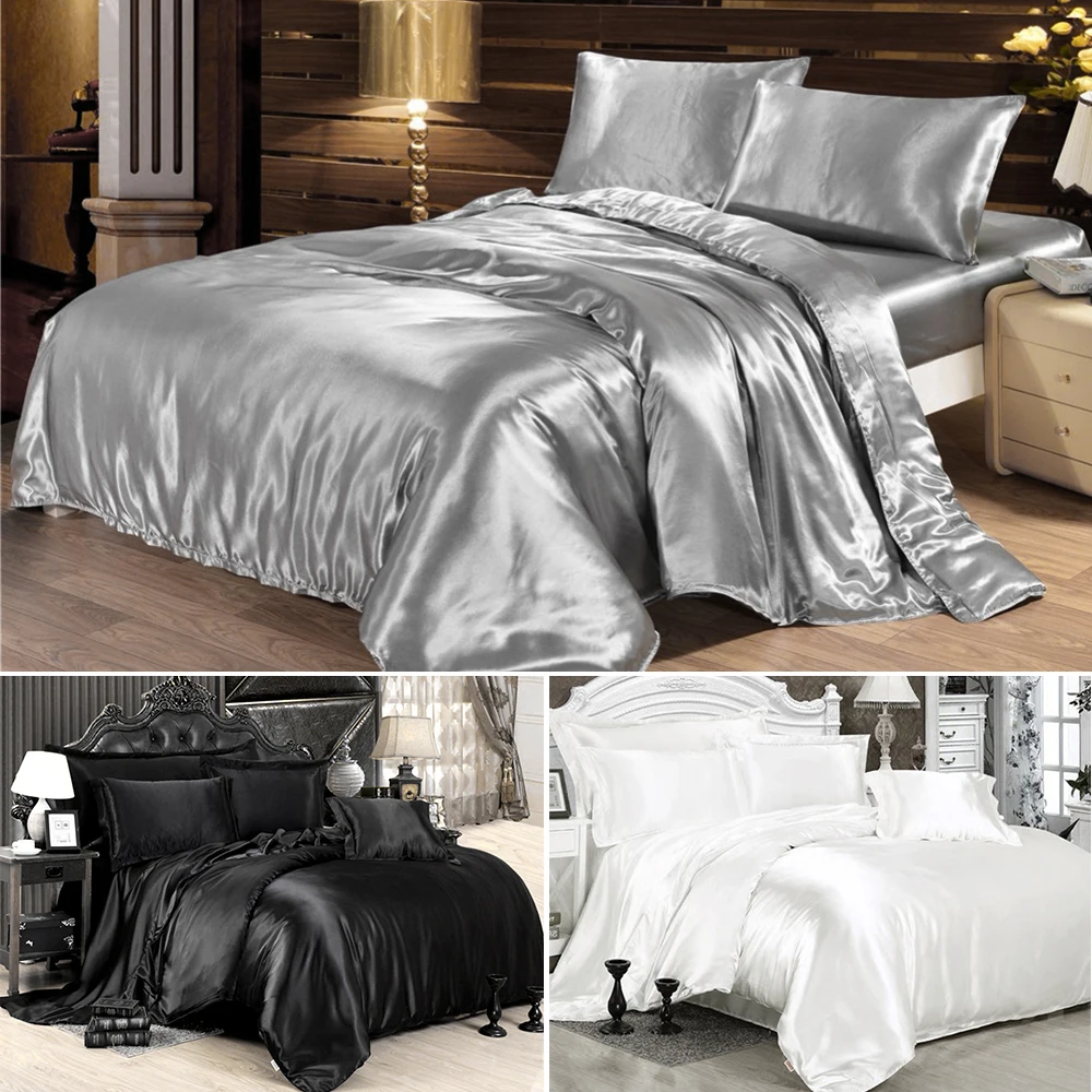 Комплект постельного белья из сатина на лето пододеяльник простыня подушка