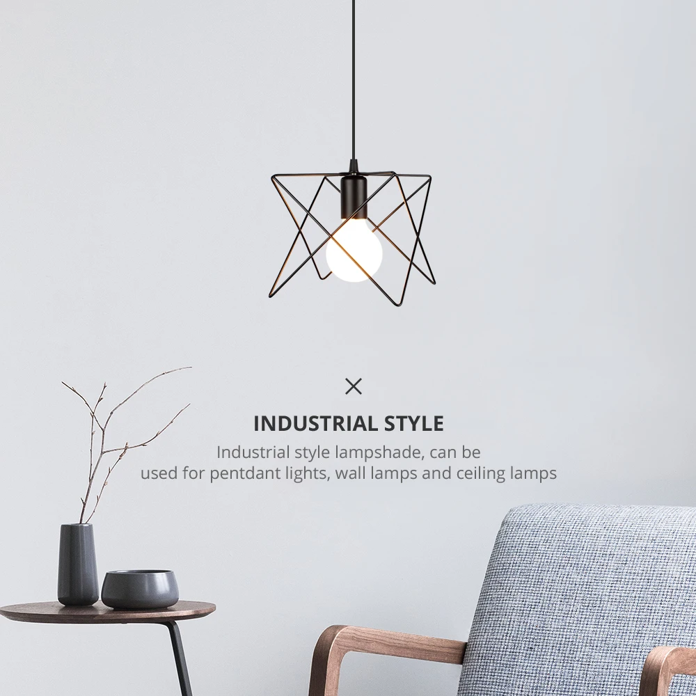 Подвесной светильник абажур для лампы защитный зажим металлическая клетка