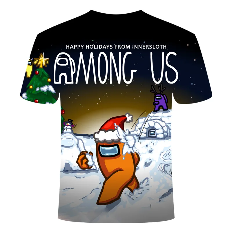 

2020 Summer game Among Us 3D T Shirt Men Women Tees Short Sleeve Casual T Shirt Print New Fashion High Quality Tops