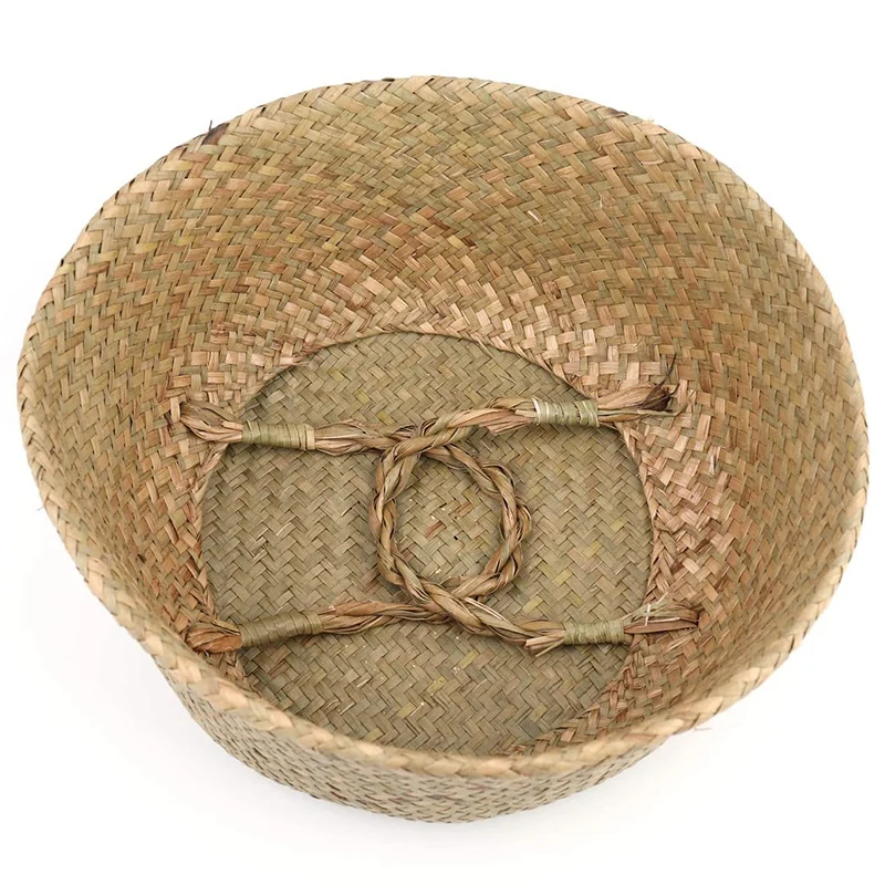 

AFBC 2 Packs of Woven Plant Baskets with Handles, Perfect for Storing Flowerpot Baskets, Picnics and Flowerpot Covers (L)