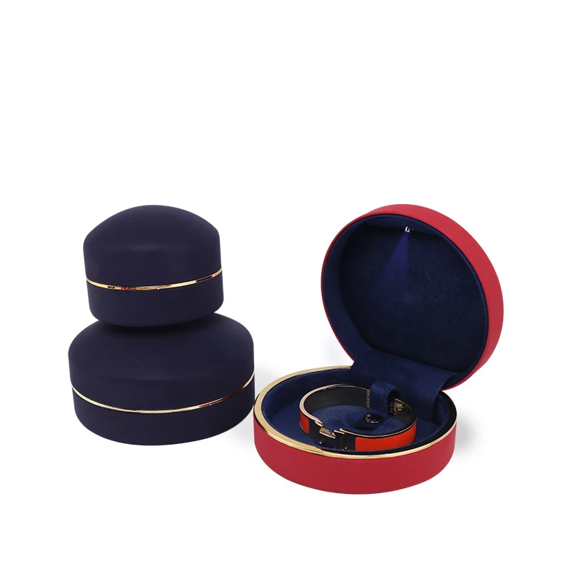 

Creative Design Round Ring Pendant Bracelet Necklace Box LED Light Jewellery Gift Packaging