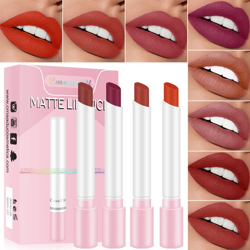 

Cigarette Tube Lipstick Matte No Fading Waterproof Matte Lipsticks Long-lasting Red Velvet Matte Sexy Lip Tint Makeup Cosmetics