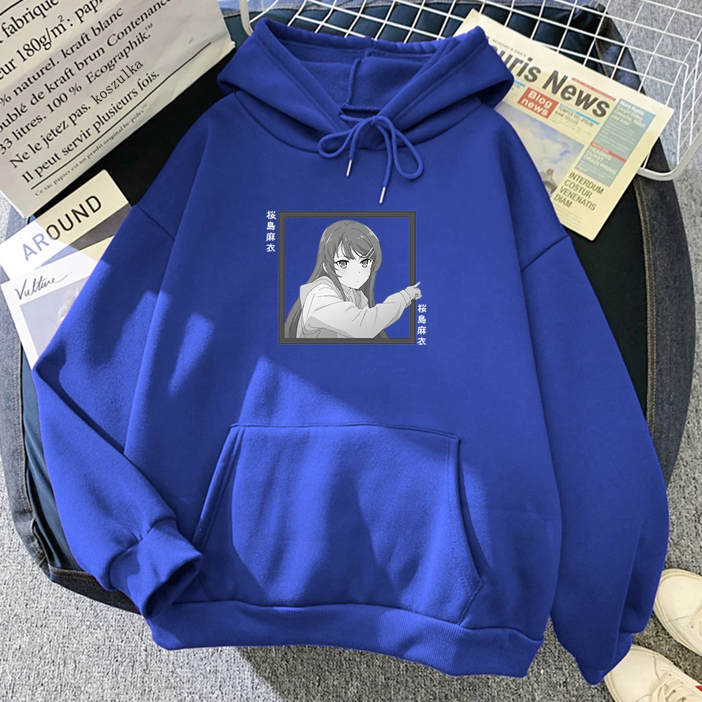 Толстовка с капюшоном Rascal Not Dream of Bunny Girl Senpai женские пуловеры в стиле аниме Манга