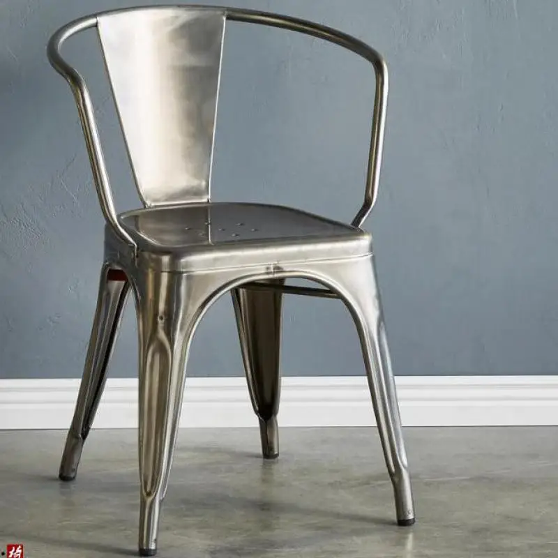 Скандинавский обеденный стул Li Xian с одинаковой спинкой промышленный круглый