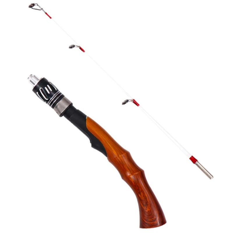 Имитация древесного зерна ледяная Удочка мягкий наконечник плот 55 см рыболовные