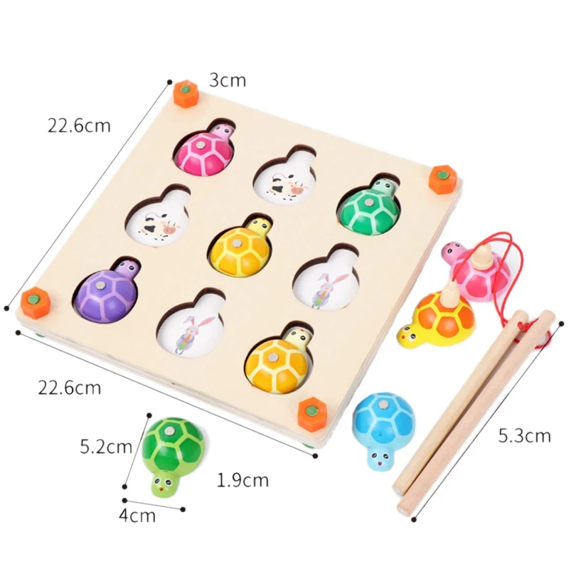 Игра памяти и рыбалка 2 в 1 деревянные игрушки для детей дошкольного возраста