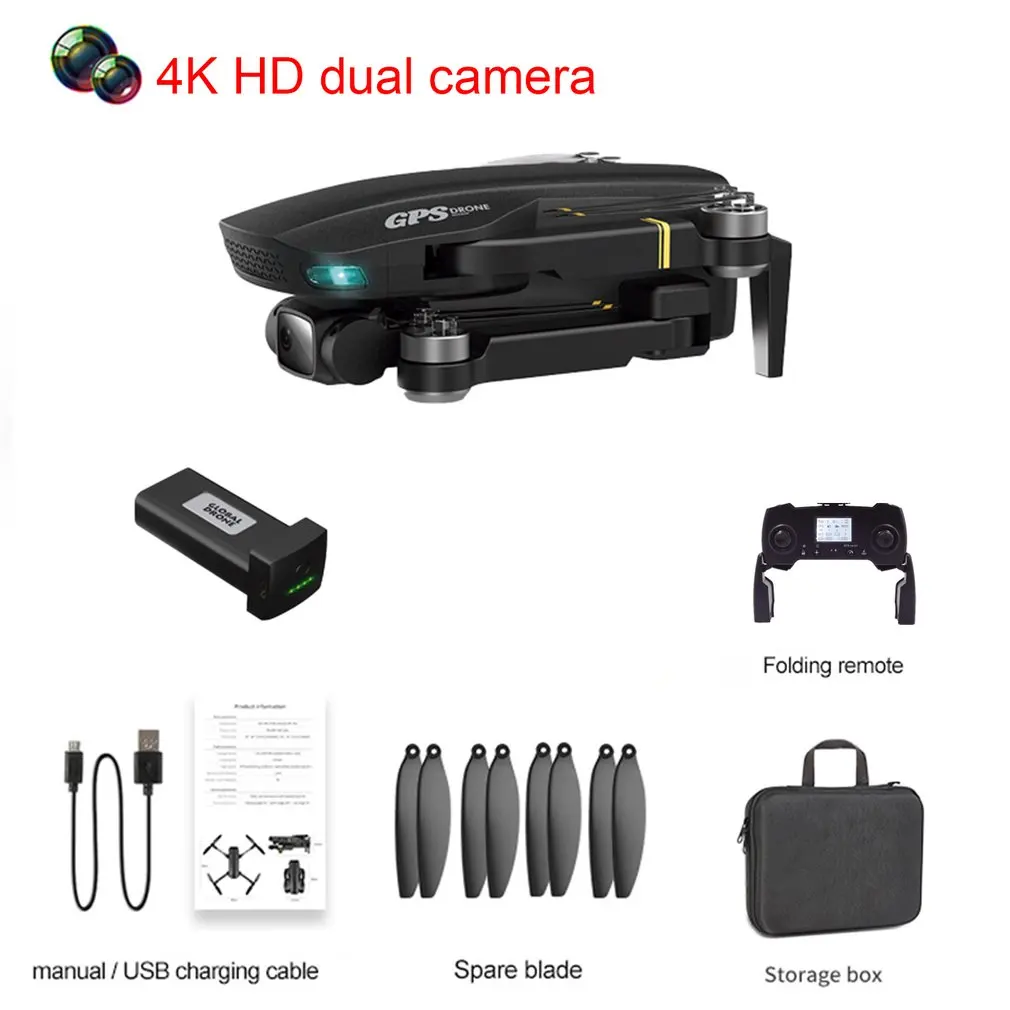 

Компактный Дрон GD93 PRO RC с функцией стабилизации и высокой четкостью