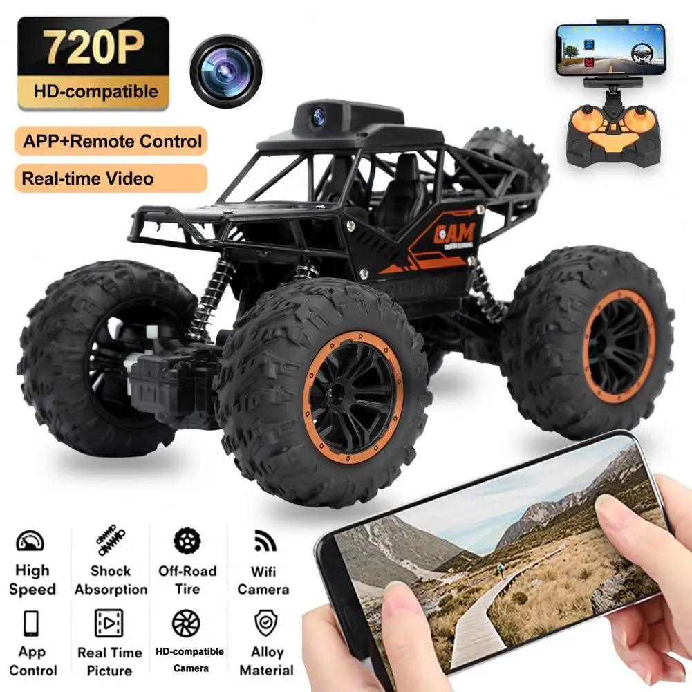 

Powerful Motor Easy Operation 4WD 2.4G 720P WiFi Camera Racing RC Car for Boys Girls