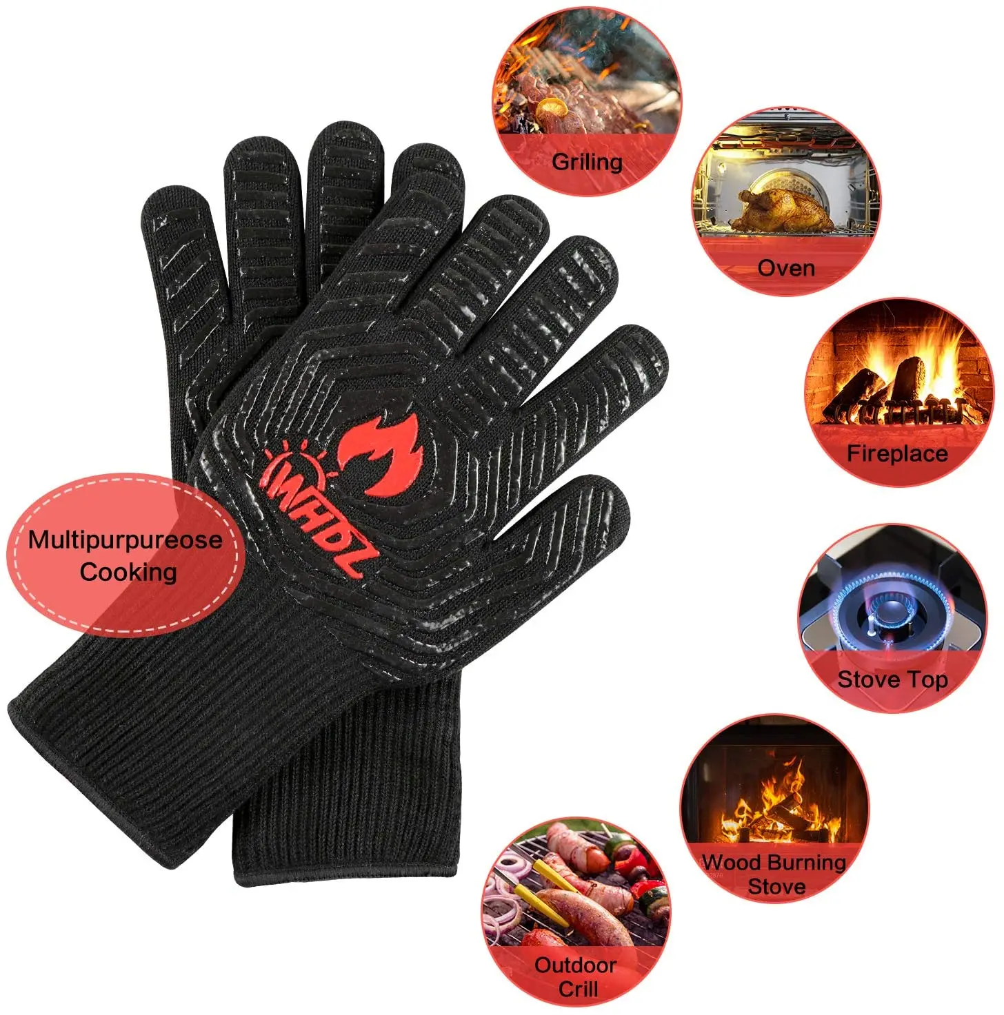 

cooking accessories For cooking, baking, grilling, welding, cutting, 14 inches black
