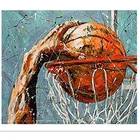 DIY картина по номерам баскетбольное кольцо полотно ручной работы; Рисунок домашний настенный художественный Рисунок украшение дома уникальный подарок