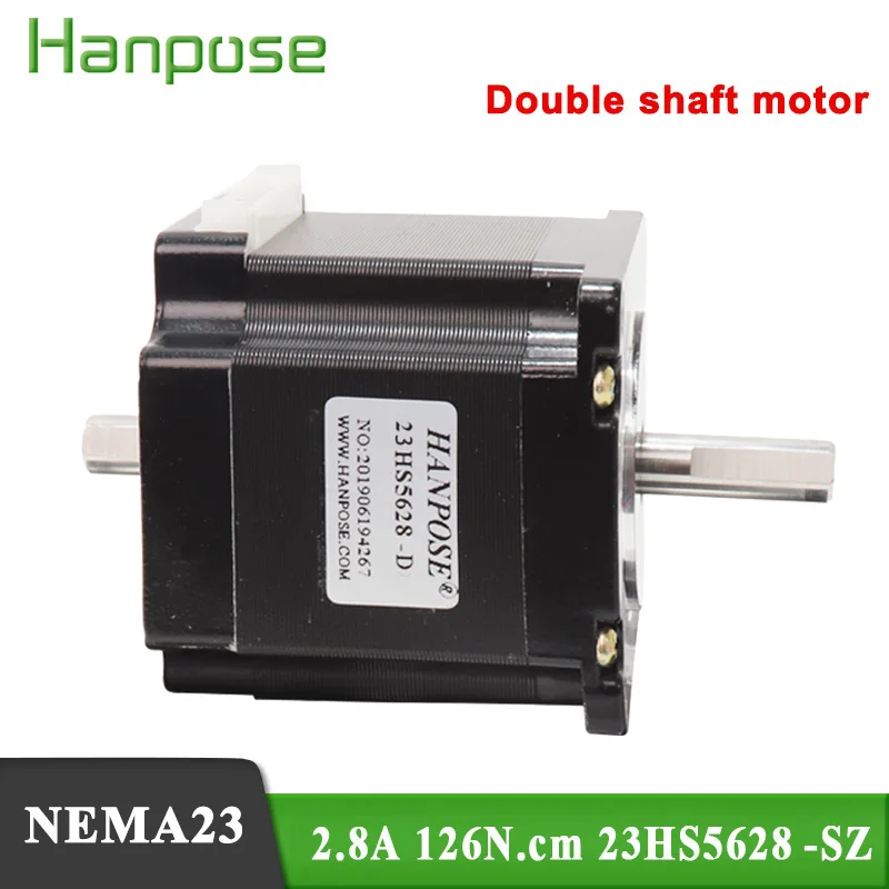 

1 шт. NEMA 23 CNC шаговый двигатель 57 двигатель 2.8A 126N. См D = 8 мм 23HS5628-SZ для фрезерного станка с ЧПУ гравировальный фрезерный станок 3D принтер