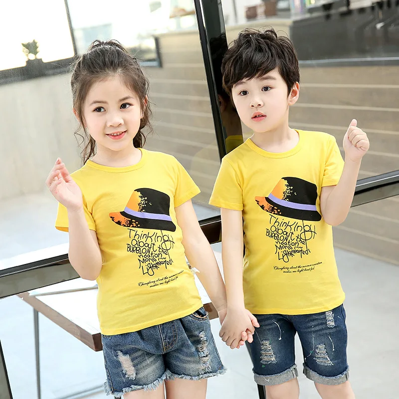 Новая летняя футболка с буквенным принтом для маленьких мальчиков летние