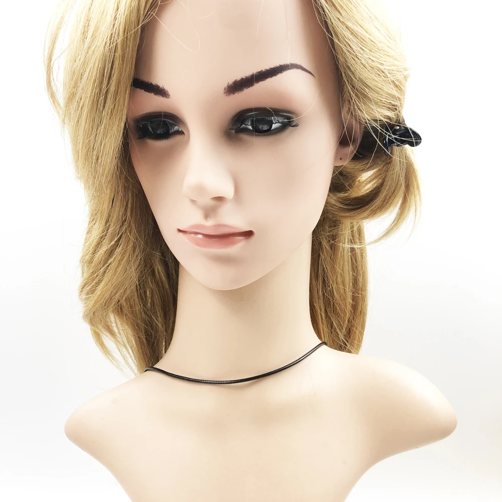 Ожерелье с кожаным ремешком и черной лентой 2017 новые модные ювелирные изделия из