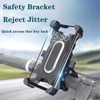 2021 360%c2%b0 rotatable abs phone bracket bicycle motorcycle stand anti drop mobile gps holder for iphone 12 11 huawei xiaomi redmi