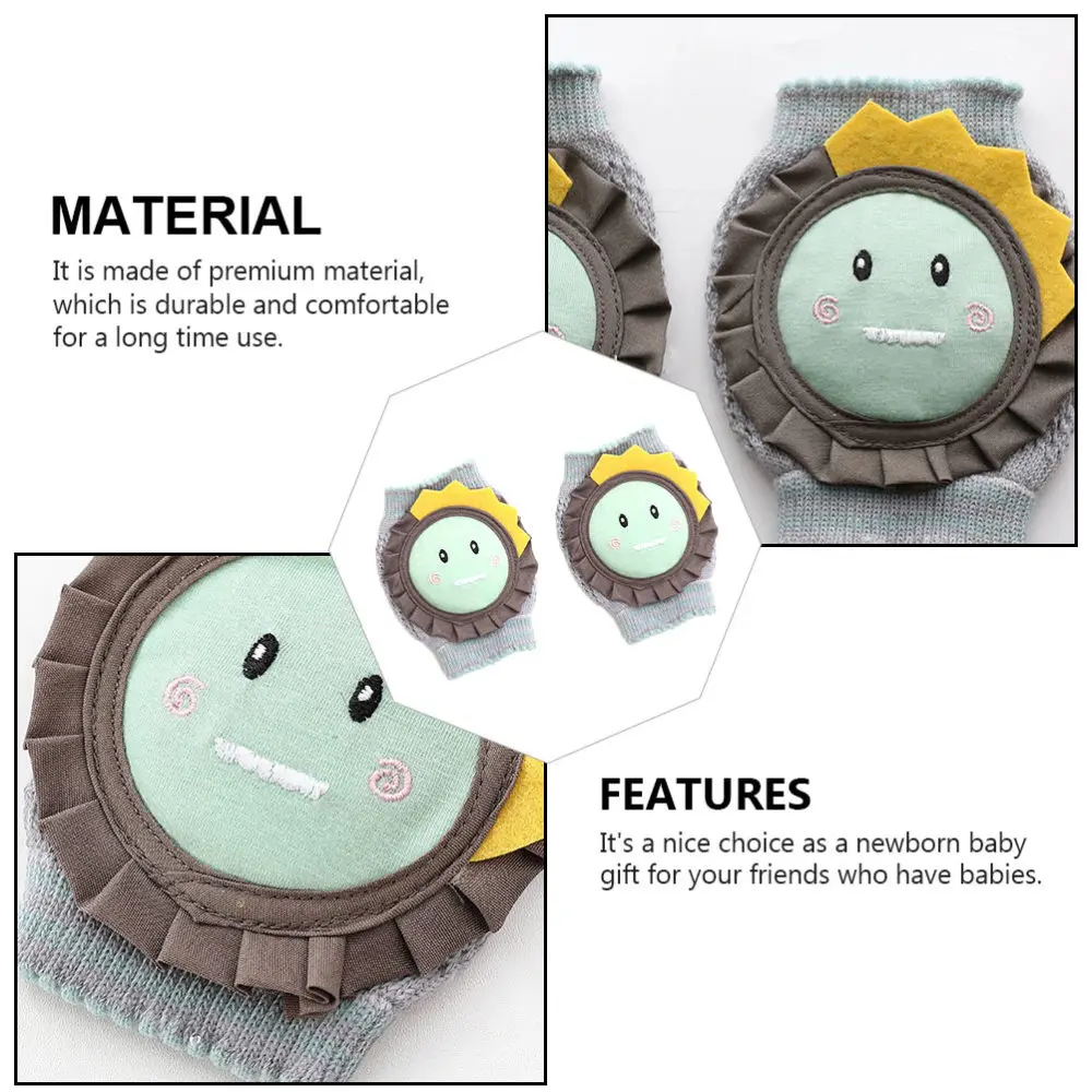 

1 Pair of Baby Knee Protector Cartoon Toddler Kneepad Household Baby Kneecap