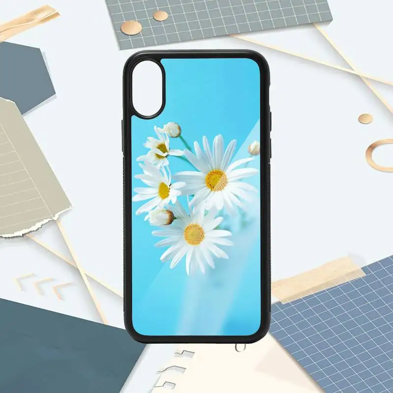 

Wild chrysanthemum daisy flowers Phone Case PC for iPhone 11 12 pro XS MAX 8 7 6 6S Plus X 5S SE 2020 XR