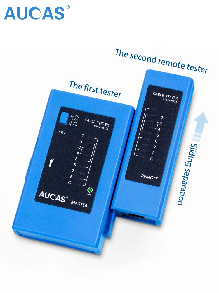 AUCAS профессиональный тестер сетевого кабеля rj45 LAN инструмент Сетевой Инструмент