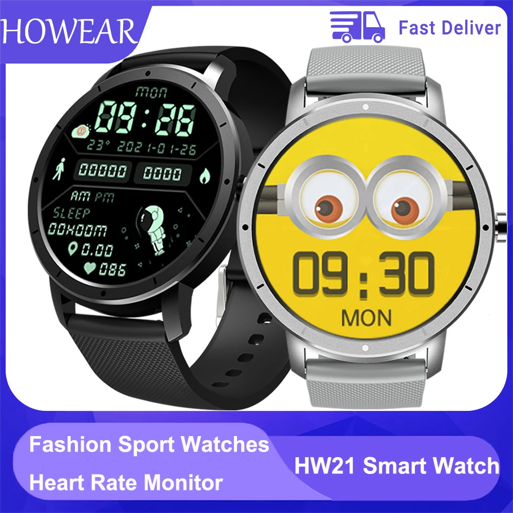 HOWEAR HW21 GPS умные часы отображающие сердцебиение Спорт Для мужчин Bluetooth