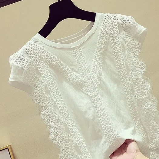 Женская одежда блузки для женщин 2019 короткий рукав 4XL плюс размер blusas однотонная