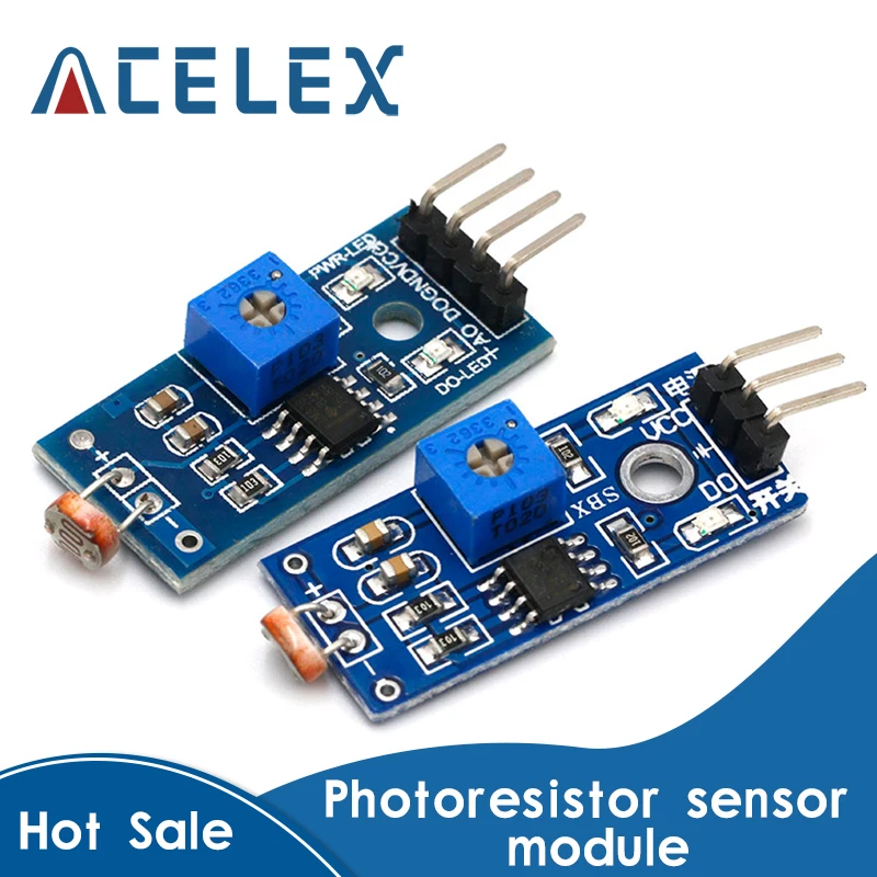 LM393 4pin оптический чувствительный светильник сопротивления модуль датчика