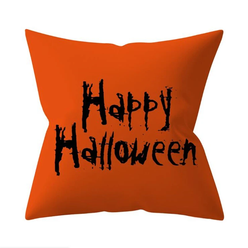 Новый Тыква Подушка Чехол для подушки и надписью &quotHappy Halloween&quot Вечерние диван