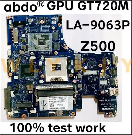 Материнская плата для ноутбука Lenovo Z500 VIWZ1 Z2 LA 9063P PGA989 HM77 GPU GT720M DDR3 100%|Материнские