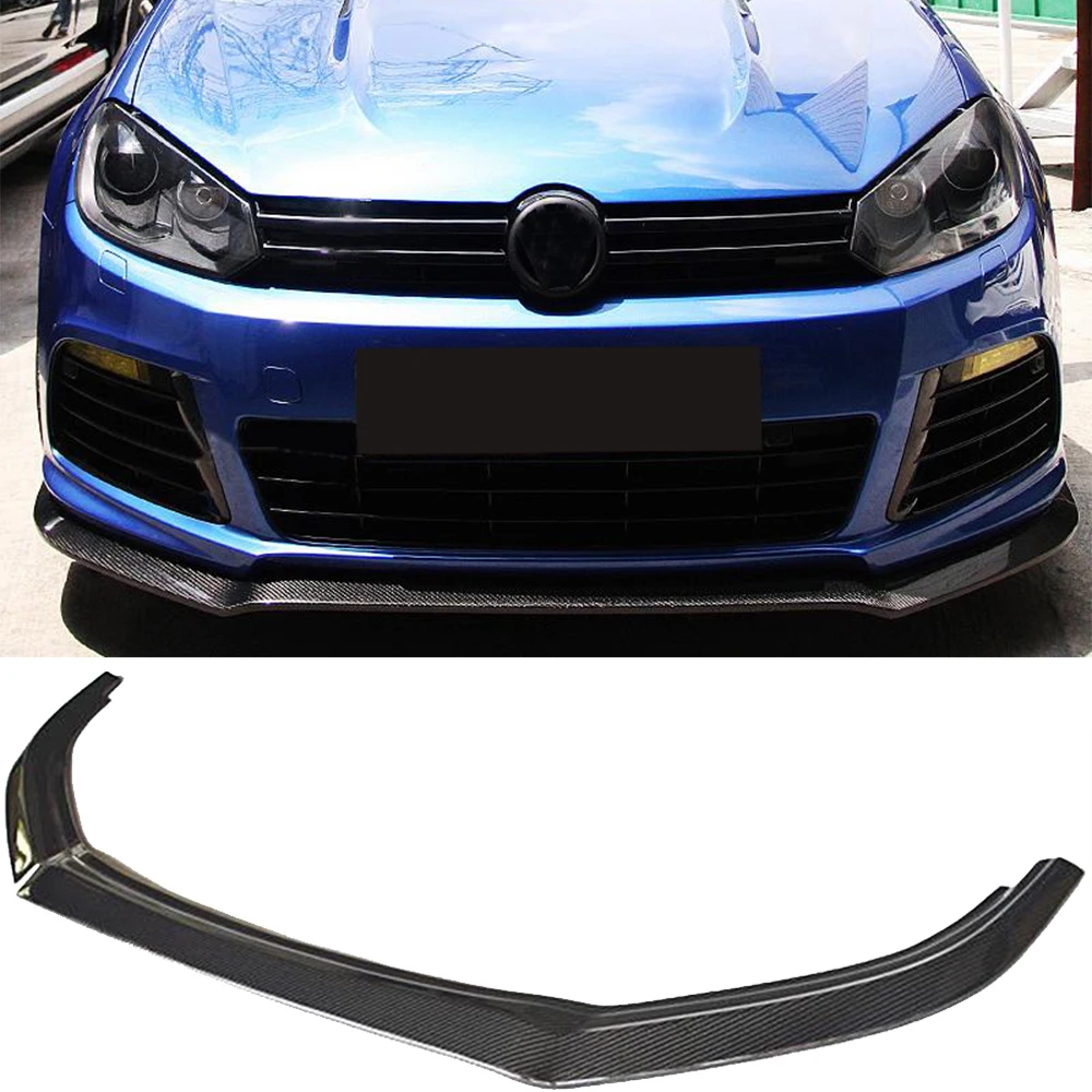 Передний бампер из углеродного волокна спойлер для Volkswagen VW Golf 6 VI MK6 R20 2010 2013