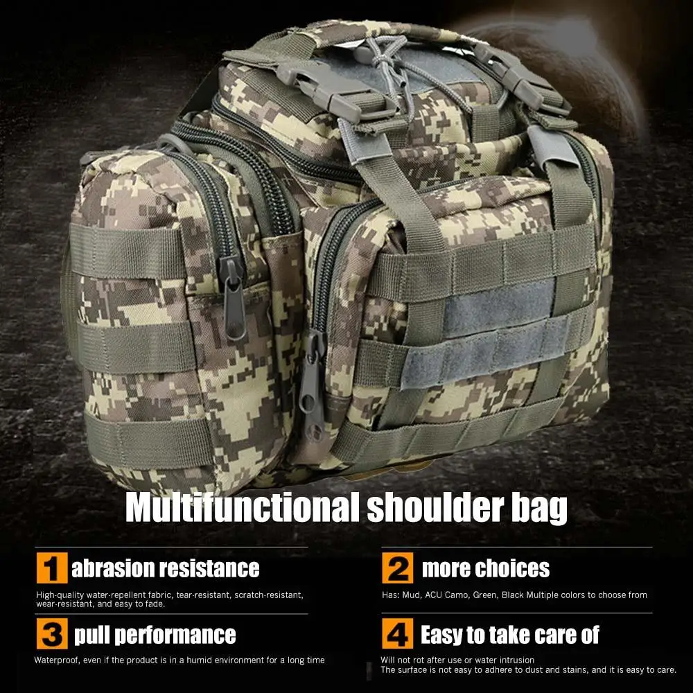 Ткань Оксфорд 600D 15L Сумка для кемпинга сумка через плечо нагрудная