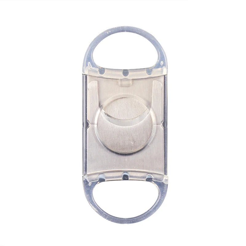 1 шт. новый пластиковый прозрачный корпус + ножницы для сигар из нержавеющей стали