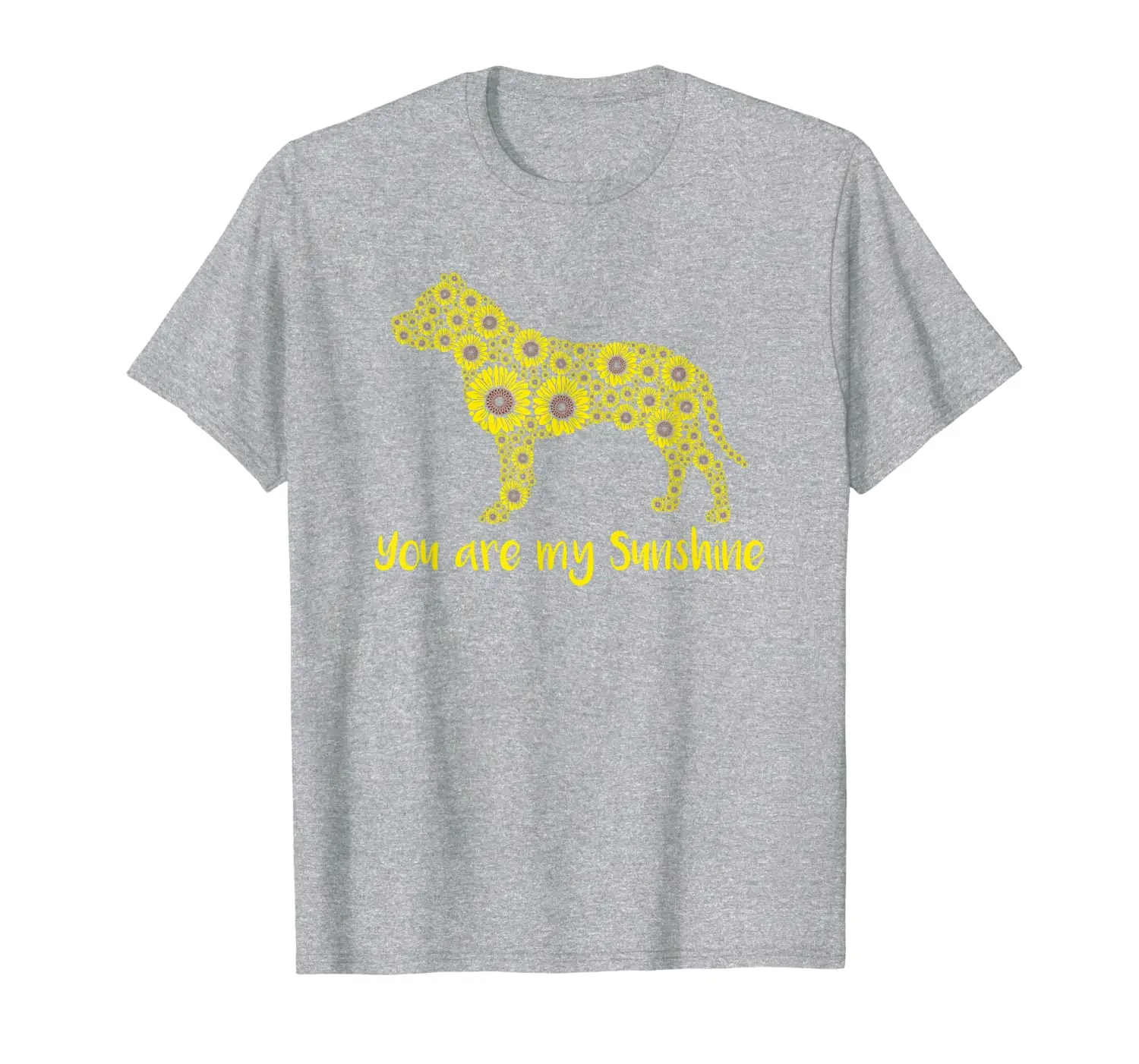 

You Are My Sunshine Sunflower Pit Bull Mom Mama Lover Shirt T-Shirt