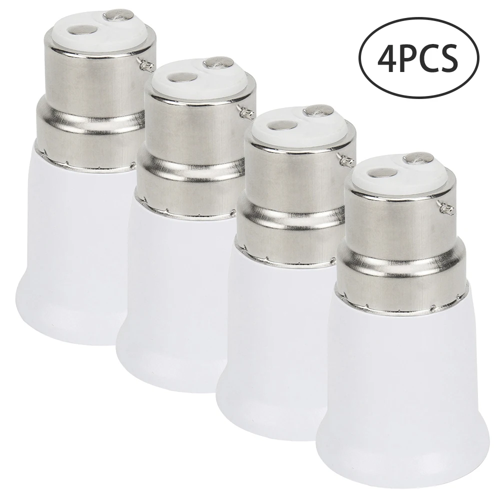 

4 шт. держатель лампы прочный анти B22 к E27 основание конвертера огнеупорное светодиодное основание лампы светильник лампа гнездо винт адапте...