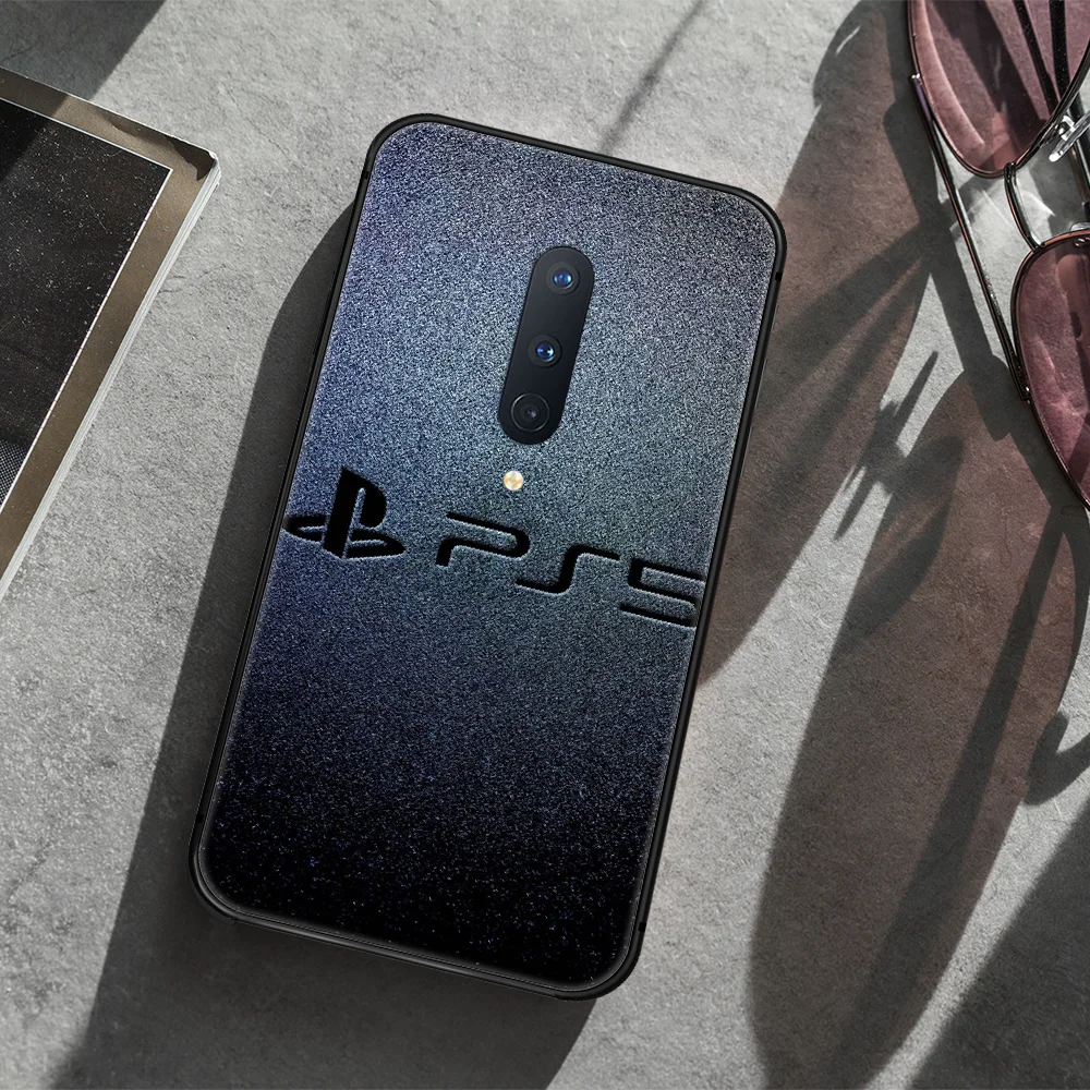 

PlayStation 5 ps Phone Case Cover Hull For 1+ Oneplus 5T 6 6T 7 7T 8 8T Pro black Back Soft Funda Pretty Shell Fashion Bumper