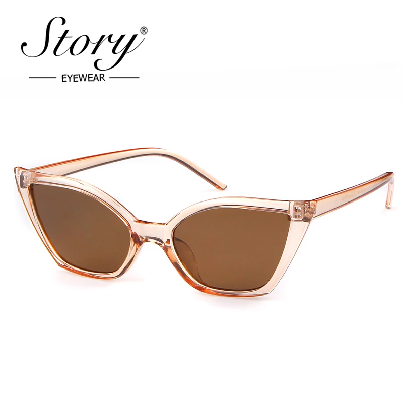 Очки солнцезащитные женские кошачий глаз с леопардовой оправой и черными